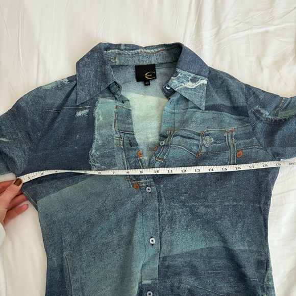 cavalli blouse denim pattern - Picture 4 of 11